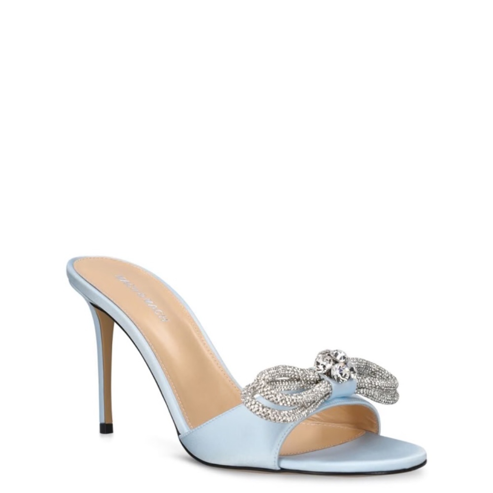 Mach & Mach 95mm Blue Mule Sandal